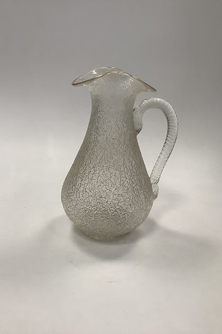 Holmegaard / Kastrup Glass Water Pitcher in Frosted Glass with ligth gilden