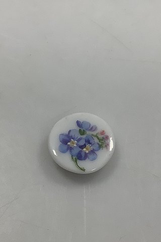 Royal Copenhagen Antique Button in overglaze with flower 1