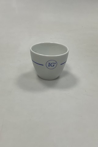 Royal Copenhagen Hotel Espresso Cup with Logo IG, No Saucer No 9602