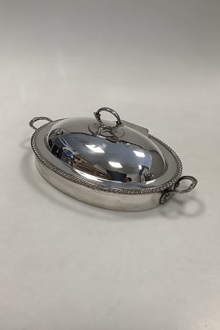 Oval Silverplate Serving Bowl with cooler