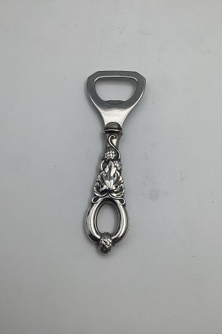 Danish Silver Bottle opener with hops ornaments