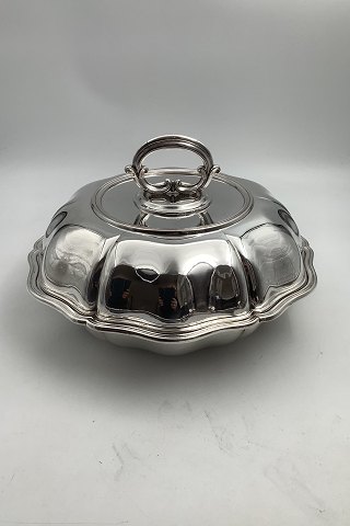 German Silver Lidded bowl with handle