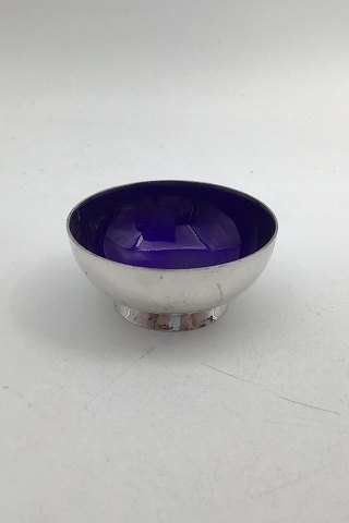 A. Michelsen Sterling Silver Salt Cellar (Blue Emamel)