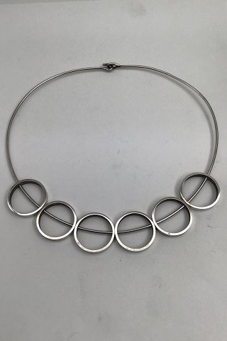 Hans Hansen Sterling Silver Modern Neck Ring No. 359 Bent Gabrielsen