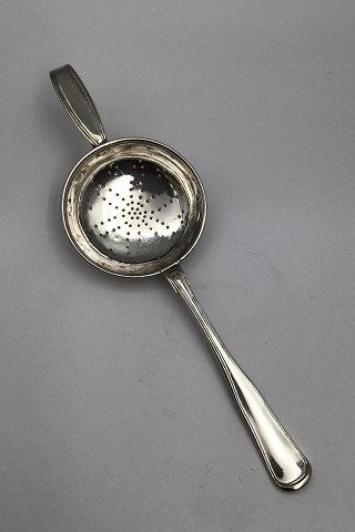 P. Hertz Silver Dobbeltriflet (Old Danish)Tea Strainer (1888)