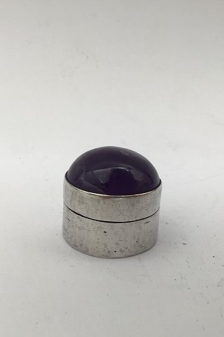 Rafmex Taxco Mexico Silver Pill Box (Amethyst)