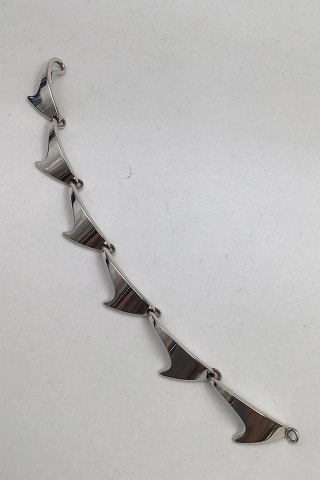 Bent Knudsen Sterling Silver Shark fin Bracelet