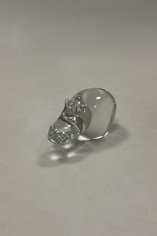 Holmegaard Glass Figurine of Hippopotamus
