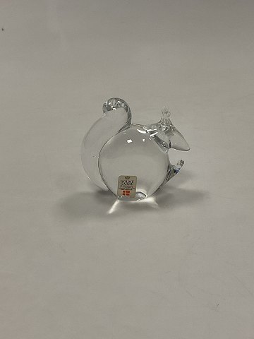 Holmegaard Glass Figurine of squirrel
