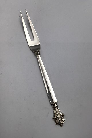 Georg Jensen Sterling Silver Acanthus Meat Fork No. 143