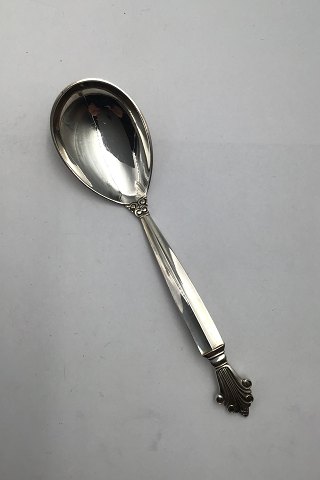 Georg Jensen Sterling Silver Acanthus Jam Spoon 163B (curved)