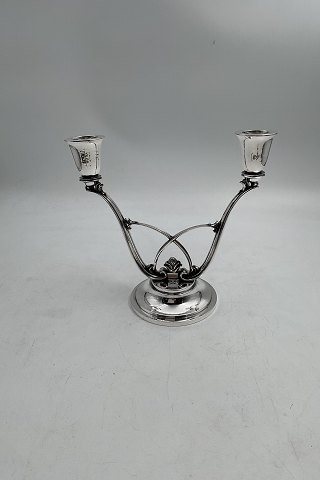 Georg Jensen Sterling Silver Acorn 2-Armed Candelabra No. 619