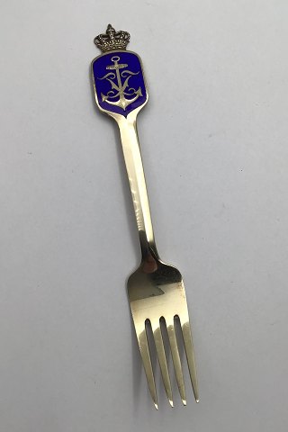 Anton Michelsen Commemorative Fork Gilded Sterling Silver 1949