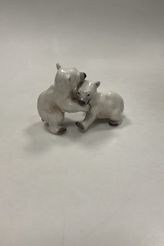 Dahl Jensen Figurine of Playing Polar Bear Cubs No. 1339