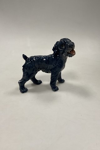 Dahl Jensen Figurine Dog Kerry Blue Terrier No. 1080