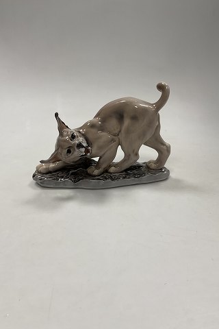 Dahl Jensen Figurine of a Desert Lynx No. 1025