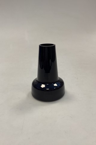 Black Glass Vase. Manufacturer unknown, may be Holmegård