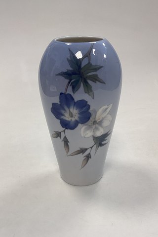 Royal Copenhagen Art Nouveau Vase with Blue and White Floral Motif No. 2679/295