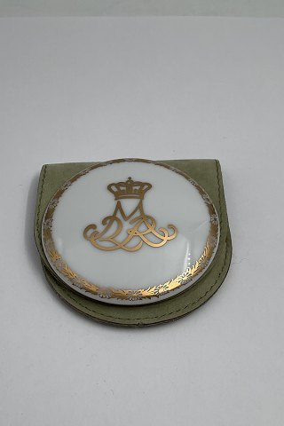 Royal Copenhagen Pocket Mirror with Queen Margrethes Monogram