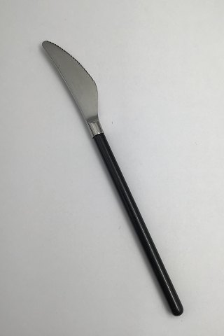 Hans Hansen Amalie Stainless Steel Black Enamel Dinner Knife (Serrated blade)