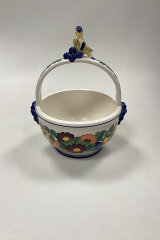 Royal Copenhagen Golden Summer Bowl with Handle