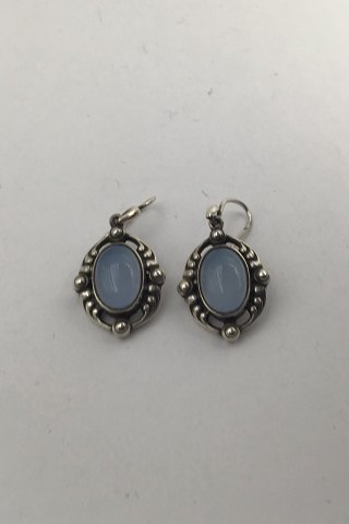 Georg Jensen Sterling Silver Annual Earrings 2018 (Moonestone)