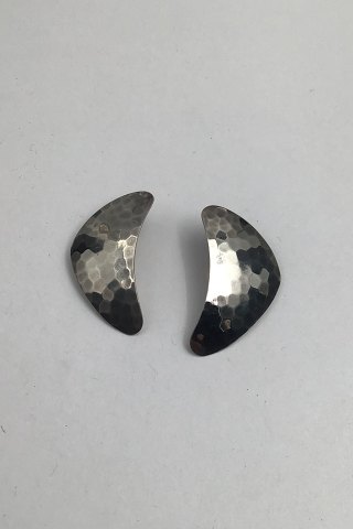 Niels Erik From Sterling Silver Modern Earrings (Clips)