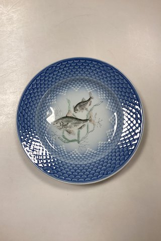 Bing and Grøndahl Blue Tone Fish Plate motif 12 Common Bream No. 716 - CHIPED/WORN
