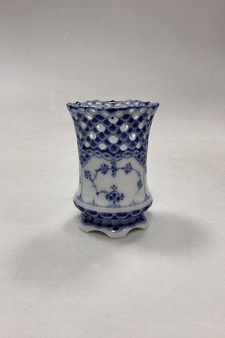 Royal Copenhagen Blue Fluted Full Lace Vase No. 1016
