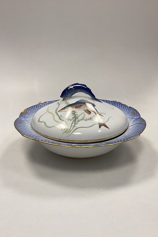 Royal Copenhagen Blue Fish Set Serving Bowl with Lid No. 19/3005