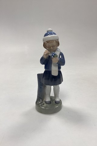 Royal Copenhagen Monthly Figurine March - Girl with Bouquet No. 4525