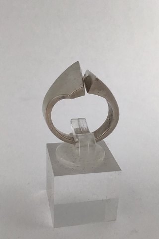 Bent Knudsen Sterling Sølv Modern Ring