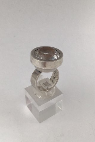 Kupittaan Kulta (Elis Kauppi) Sterling Silver Ring Rock Crystal