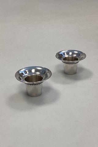 2 pieces of Georg Jensen Candle Cuffs in Sterling Silver