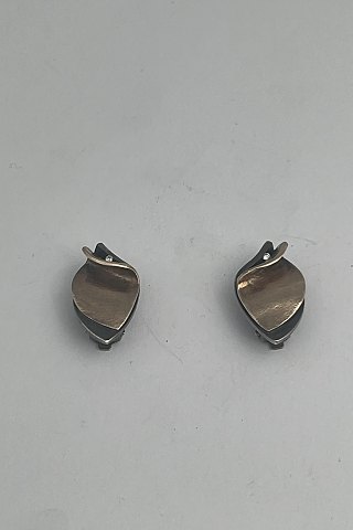 Pia Rauff Sterling Silver Gold  Earrings (Clips)