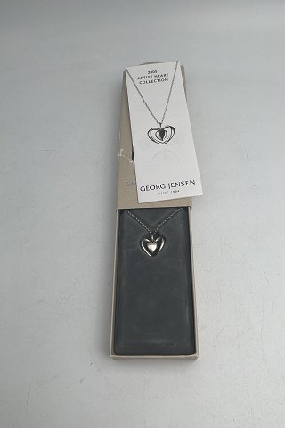 Georg Jensen Pendant in Sterling Silver Artist Heart 2005 - Lovely