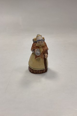 L. Hjorth Ceramic Figurine - Old Woman in Traditional Costume