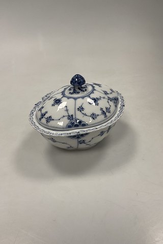 Royal Copenhagen Blue Fluted Full Lace Bowl with lid No. 1100