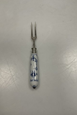 Royal Copenhagen Blue Fluted Plain Cold Meat Fork Short Handle