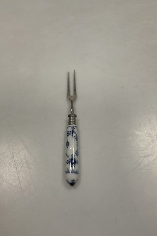 Royal Copenhagen Blue Fluted Plain Cold Meat Fork Short Handle