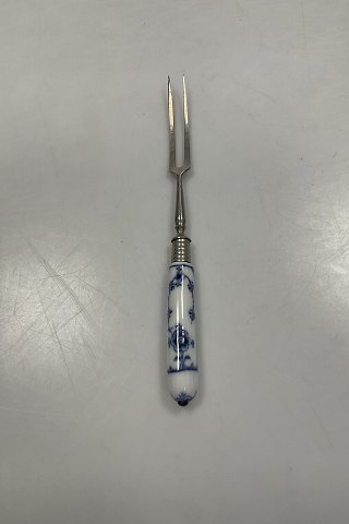 Royal Copenhagen Blue Fluted Plain Cold Meat Fork long handle