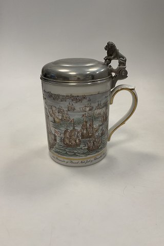 Royal Copenhagen Mug made for the 300 jubilee of the day of the battle in Køge bugt 1677 - 1977