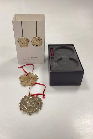 Georg Jensen Christmas Collectibles Ornaments – Ice Dianthus and Ice Rosette 2020
