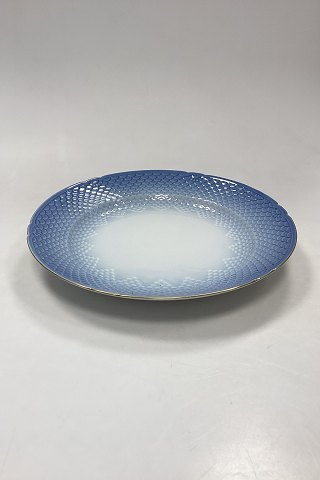 Bing and Grøndahl Blue Tone with Gold Round Serving Platter No. 20/376