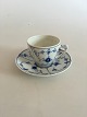 Bing & Grondahl Blue Traditional Blue Fluted Mocca Cup and saucer No 463