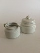 Arabia Finland Creamer and Sugarbowl with lid in Stoneware-porcelain