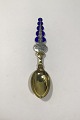 A. Michelsen Christmas Spoon 1927 Gilded Sterling Silver with enamel