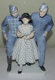 Royal Copenhagen Figurine Girl and two soldiers No 1891