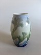Early Porsgrund Art Nouveau Vase with seaweed and clamshells