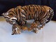 Royal Copenhagen Figurine Tiger and Cubs No 4687